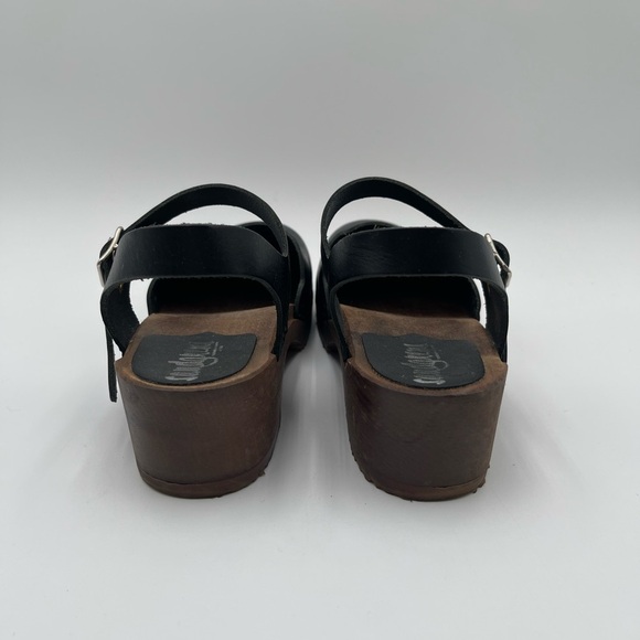 Sandgrens Hand Crafted Milan Wood Nubuck Leather Clog Sandals Sz 40 US 9-9.5 - Picture 5 of 16